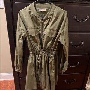 Olive Green Jacket Dress